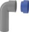 Immagine di CURVA TECNICA PROLUNGATA PP Ø 32 MM HTSW CON TAPPO