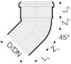 Immagine di CURVA PP Ø 32 MM 45°