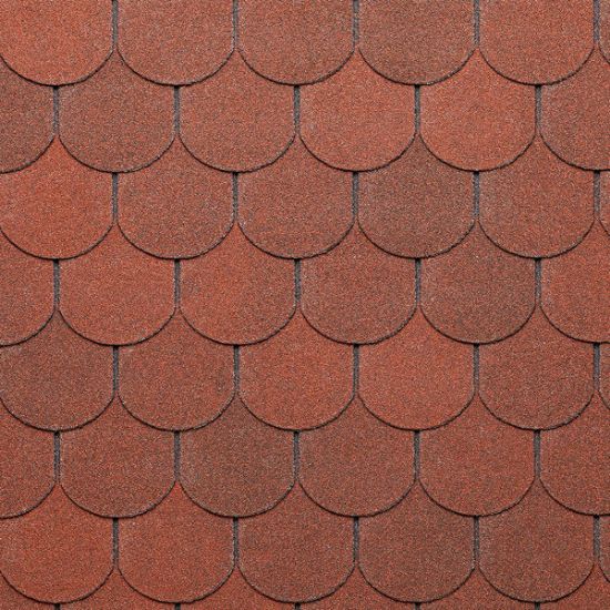 Immagine di TEGOLA BITUMINOSA CANADESE TRADITIONAL ROSSO 2-TON RED CONFEZIONE DA 3,50 MQ