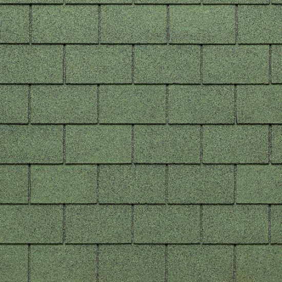 Immagine di TEGOLA BITUMINOSA CANADESE RECTANGULAR VERDE SFUMATO CONFEZIONE DA 3,50 MQ