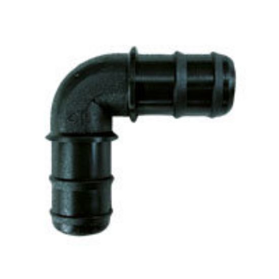 Immagine di GOMITO PORTAGOMMA 16x16 MM PER MICROIRRIGAZIONE