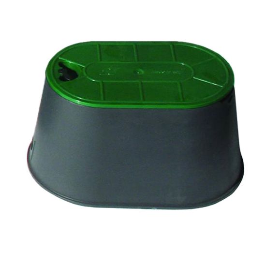 Immagine di POZZETTO OVALE LX CON COPERCHIO INCERNIERATO - BASE INFERIORE 32,5x21,5 CM BASE SUPERIORE 27x16 CM H 18 CM