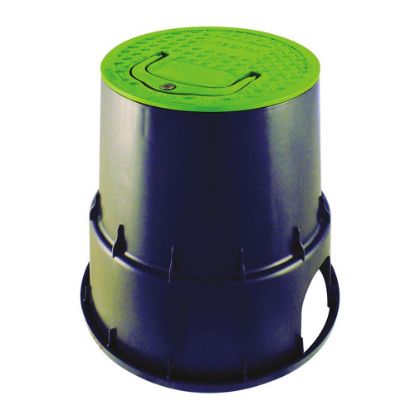 Immagine di POZZETTO ROTONDO PICCOLO Ø INFERIORE 24,3 CM - Ø SUPERIORE 15,2 CM - H 23 CM BULLONE INOX DI CHIUSURA