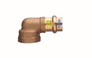 Immagine di GOMITO FEMMINA FILETTATO FEMMINA BRONZO A PRESSARE Ø 22 MM 1"