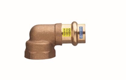 Immagine di GOMITO FEMMINA FILETTATO FEMMINA BRONZO A PRESSARE Ø 18 MM 3/4"