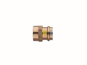 Immagine di RACCORDO FEMMINA FILETTATO FEMMINA BRONZO A PRESSARE Ø 18 MM 1/2"