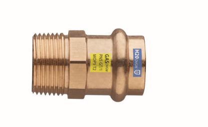 Immagine di RACCORDO FEMMINA FILETTATO MASCHIO BRONZO A PRESSARE Ø 18 MM 1/2"