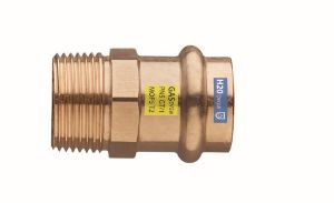 Immagine di RACCORDO FEMMINA FILETTATO MASCHIO BRONZO A PRESSARE Ø 15 MM 1/2"