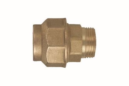 Immagine di RACCORDO OTTONE DRITTO Ø 50 MM 1 1/2" MASCHIO A STRINGERE