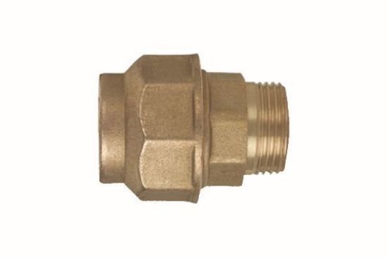 Immagine di RACCORDO OTTONE DRITTO Ø 50 MM 1 1/2" MASCHIO A STRINGERE