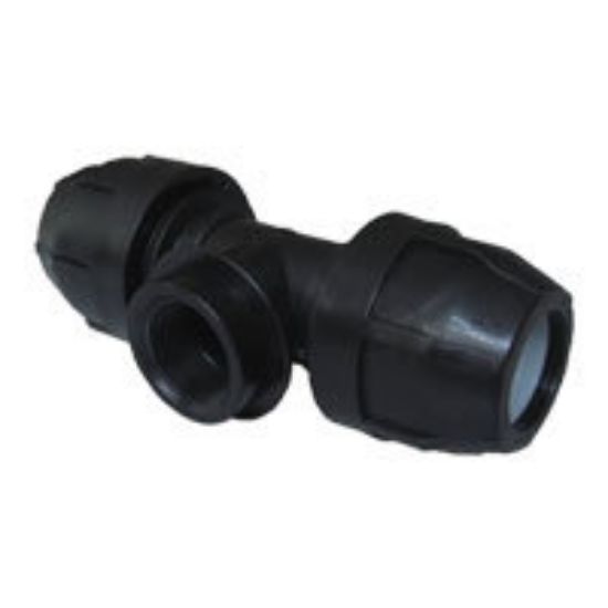 Immagine di TEE FEMMINA Ø 50x1 1/2" FX50 MM A STRINGERE PER POLIETILENE