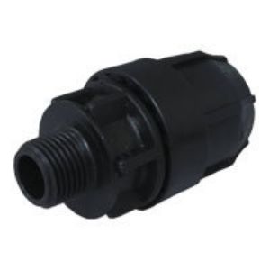 Immagine di RACCORDO DRITTO Ø 32 MM 1" MASCHIO A STRINGERE PER POLIETILENE
