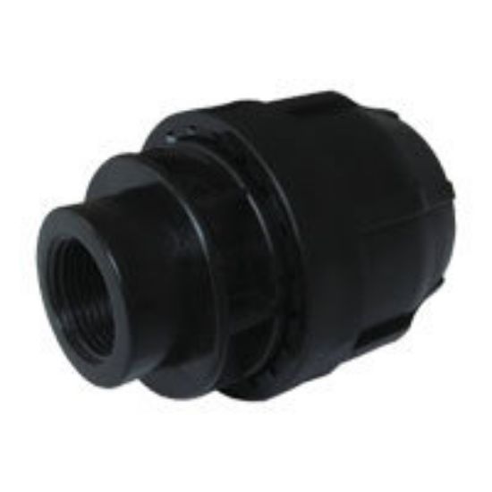 Immagine di RACCORDO DRITTO Ø 20 MM 1/2" FEMMINA A STRINGERE PER POLIETILENE