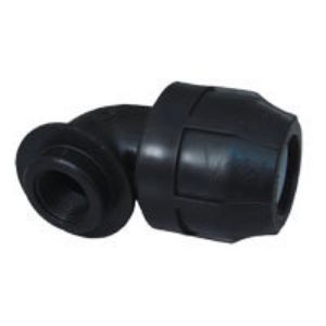 Immagine di GOMITO Ø 25 MM 3/4" FEMMINA A STRINGERE PER POLIETILENE