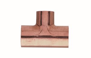 Immagine di RACCORDO A TEE RIDOTTO IN RAME A SALDARE Ø 22x14x22 MM