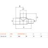 Immagine di RACCORDO A TEE RIDOTTO IN RAME A SALDARE Ø 16x14x12 MM