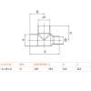 Immagine di RACCORDO A TEE RIDOTTO IN RAME A SALDARE Ø 14x18x12 MM