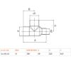 Immagine di RACCORDO A TEE RIDOTTO IN RAME A SALDARE Ø 14x16x12 MM