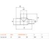 Immagine di RACCORDO A TEE RIDOTTO IN RAME A SALDARE Ø 14x14x12 MM