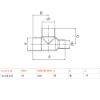 Immagine di RACCORDO A TEE RIDOTTO IN RAME A SALDARE Ø 14x12x12 MM