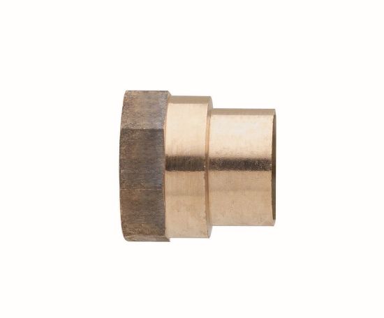 Immagine di RACCORDO FEMMINA FILETTATO FEMMINA DRITTO IN BRONZO A SALDARE Ø 12 MM 1/2"