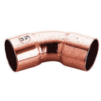 Immagine di CURVA RAME A SALDARE A 45° Ø 12 MM FEMMINA/FEMMINA