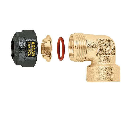 Immagine di RACCORDO O-RING CURVO Ø 18 MM 3/4" FEMMINA PER SOLARE