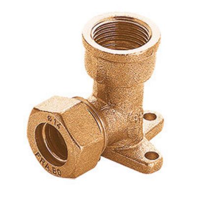 Immagine di RACCORDO O-RING CURVO FLANGIATO Ø 10 MM 1/2" FEMMINA