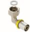 Immagine di CURVA 90° FEMMINA IN DUE PEZZI FILETTATA FEMMINA SEDE PIANA CON GIRELLO MULTIGAS Ø 16 MM 3/4"