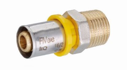 Immagine di RACCORDO DRITTO MASCHIO MULTIGAS NICHELATO Ø 16 MM 1/2"