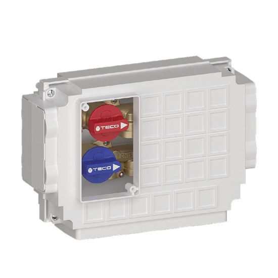 Immagine di TECO K4.2 KIT COLLETTORE SANITARIO MONO INTERCETTAZIONE CALDA - FREDDA 5+4 FASTEC F13 DN15