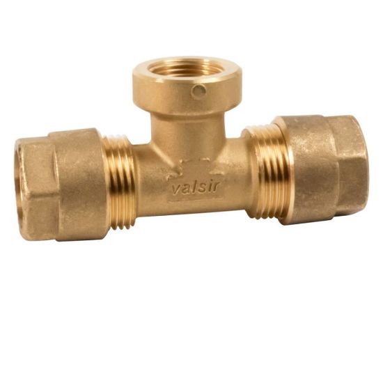 Immagine di TEE FILETTATO FEMMINA A STRINGERE Ø 32x1"x32 MM