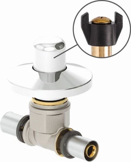 Immagine di RUBINETTO INCASSO VITONE Ø 16 MM FIVPRESS