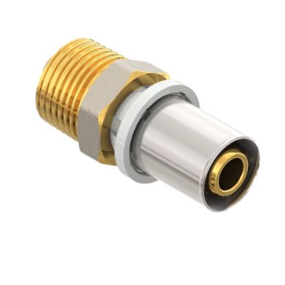 Immagine di RACCORDO DRITTO MASCHIO NICHELATO Ø 26 MM PER 1" FIVPRESS