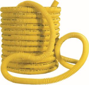 Immagine di GUAINA GIALLA ESTENSIBILE PER TUBAZIONI GAS Ø 25 MM ROTOLO 50 MT