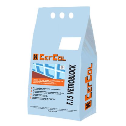Immagine di MALTA PER VETROMATTONI F.15 VETROBLOCK CONFEZIONE 5KG CER.COL
