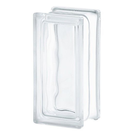 Immagine di VETROMATTONE ONDULATO TRASPARENTE 19x9 CM