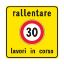 Immagine di CARTELLO STRADALE RALLENTARE LAVORI IN CORSO