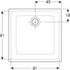 Immagine di PIATTO DOCCIA 45 QUADRATO 90x90 H 4,5 CM BIANCO GEBERIT