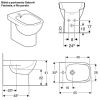 Immagine di BIDET FANTASIA FILO PARETE MONOFORO CERAMICA BIANCA GEBERIT