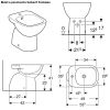 Immagine di BIDET FANTASIA A TERRA DISTANZIATO MONOFORO CERAMICA BIANCA GEBERIT