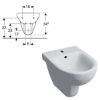 Immagine di BIDET SELNOVA SOSPESO MONOFORO CERAMICA BIANCA GEBERIT