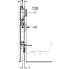 Immagine di CASSETTA PER MURATURA COMBIFIX SIGMA8 PER WC SOSPESO H 109 CM SCARICO MECCANICO GEBERIT