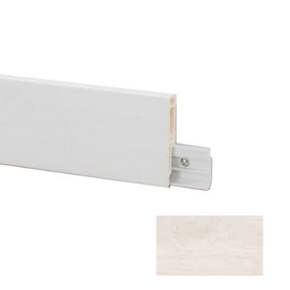 Immagine di BATTISCOPA PVC LINE 8613 DEC. 1216 2500x80x15 MM (PER LVT SELMA WHITE) PROFILPAS