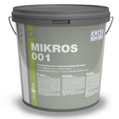Immagine di FISSATIVO MURALE ACRILICO MIKROS 001 12 LT FASSA