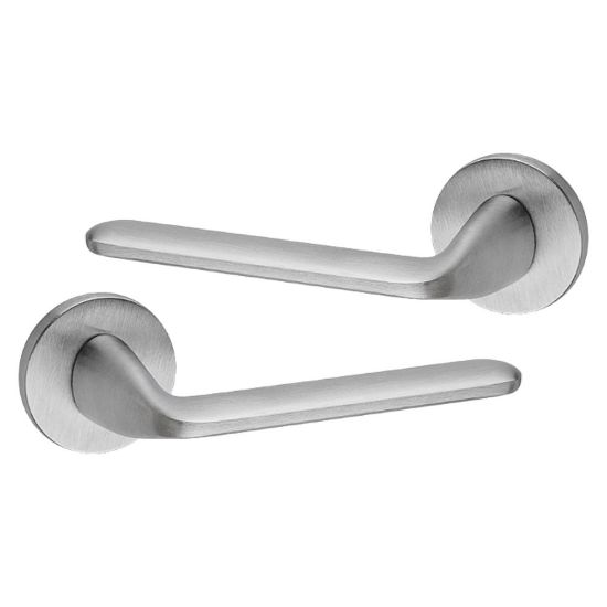 Immagine di MANIGLIA PLANA TONDA CROMO SATINATA FIMET