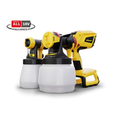 Immagine di PISTOLA A BATTERIA PER PITTURE INTERNE, VERNICI E VELATURE MODELLO W 600 (BATTERIA E CARICATORE A PARTE) WAGNER