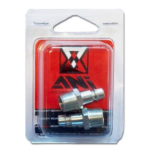 Immagine di INNESTO RAPIDO PROFILO GERMANIA FILETTATO 3/8 MASCHIO CONFEZIONE 2 PZ