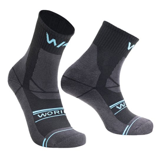 Immagine di CALZA ESTIVA ANTIODORE MEDIO FOAM ODOUR FREE COLORE NERO-BLU TG. 40/43 CONFEZIONE DA UN PAIO ZERO 3