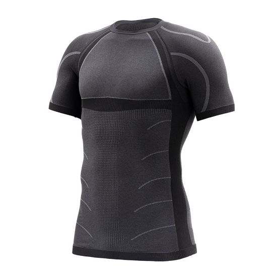 Immagine di T-SHIRT TERMICA UNDERWEAR BS160 NADAL NERO/ANTRACITE TG. S/M ZERO 3
